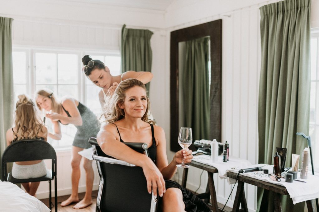 Bridal Preparations for Wedding, Båven Country Lodge