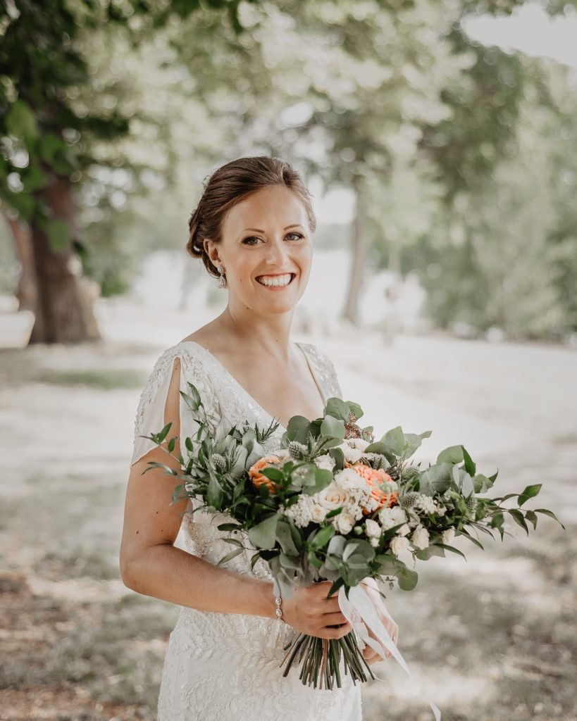 Helena | Bride with Flowers, Humlegården, Stockholm
