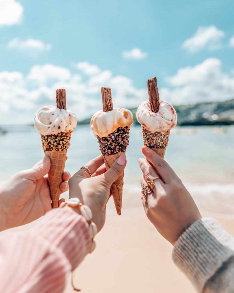 Ice Cream, Moomaid of Zennor, St. Ives, Cornwall, Great Britain