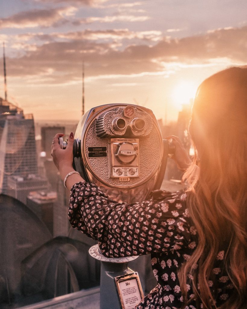 Sunset at Top of the Rock, New York, USA