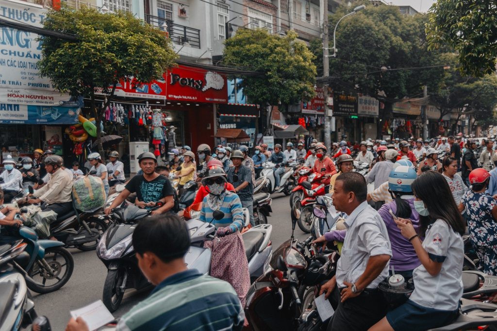 Traffic in Ho Chi Minh City, Vietnam
