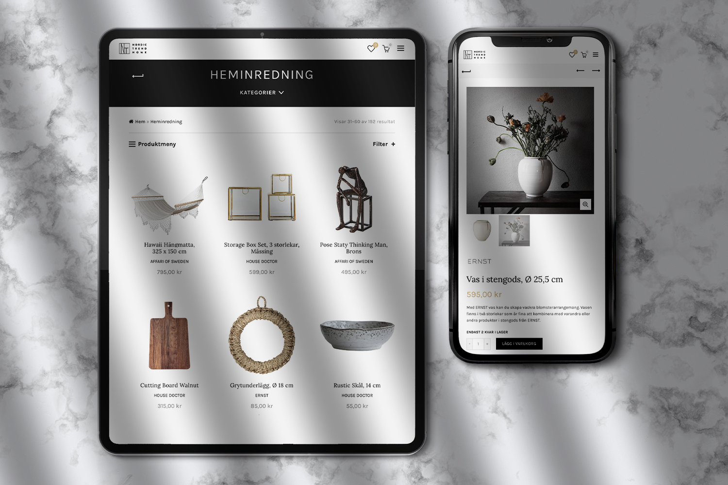 Nordic Trend Home - eCommerce Wordpress Website Design
