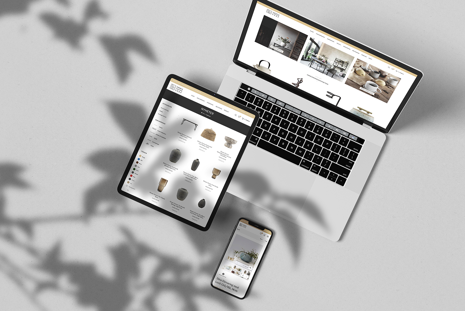 E-commerce Web Design for Nordic Trend Home in WordPress